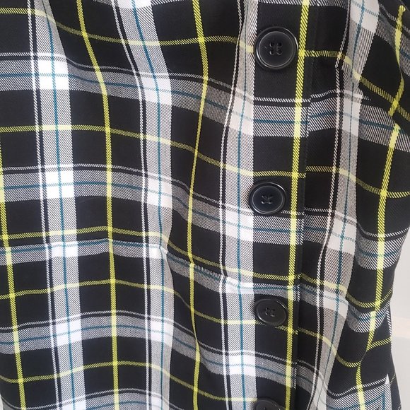 PLAID BUTTONED DRESS - Picture 3 of 4